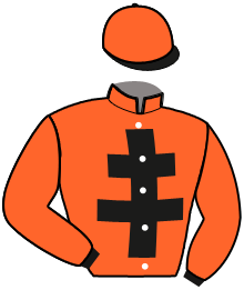 casaque portée par Ploquin Pau. Ph. jockey du cheval de course GRAND SOURIRE, information pmu ZETURF