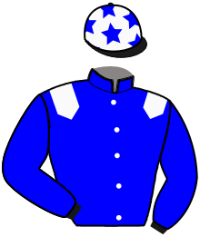 casaque portée par Bazire N. jockey du cheval de course GIANT MADRIK, information pmu ZETURF