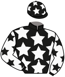 casaque portée par Delamare Mlle C. jockey du cheval de course KING JULMA, information pmu ZETURF