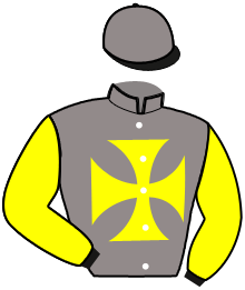 casaque portée par Achard K. jockey du cheval de course LAMKELZE DE NIEL, information pmu ZETURF