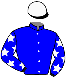 casaque portée par Verhestraeten E. jockey du cheval de course KILFRUSH MEMORIES, information pmu ZETURF