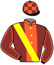 casaque portée par Bars Hugonot Mme Mia jockey du cheval de course INFANTE DE L'ISLE, information pmu ZETURF casaque portée par Bars Hugonot Mme Mia jockey du cheval de course INFANTE DE L'ISLE, information pmu ZETURF