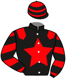 casaque portée par Naveau A. jockey du cheval de course LOULIE MANATHIS, information pmu ZETURF