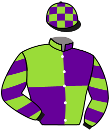 casaque portée par Guyon M. jockey du cheval de course LYNEHAM, information pmu ZETURF