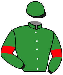 casaque portée par Eyquem Jb. jockey du cheval de course WITTELSBACH, information pmu ZETURF