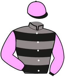 casaque portée par Rocher S. jockey du cheval de course HOCCO DARCHE, information pmu ZETURF