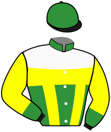 casaque portée par Feelders R. jockey du cheval de course MIA JACK, information pmu ZETURF