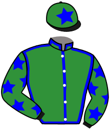 casaque portée par Frost Mlle B. jockey du cheval de course JADE OR, information pmu ZETURF casaque portée par Frost Mlle B. jockey du cheval de course JADE OR, information pmu ZETURF