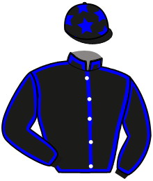casaque portée par Asselie J. jockey du cheval de course MELINE ET WILLIAM, information pmu ZETURF