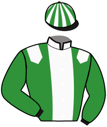 casaque portée par Pouchin A. jockey du cheval de course ALHAEBA, information pmu ZETURF casaque portée par Pouchin A. jockey du cheval de course ALHAEBA, information pmu ZETURF
