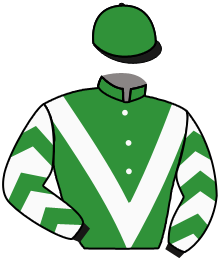 casaque portée par Herve Mme Mae. jockey du cheval de course KFE KREOL, information pmu ZETURF