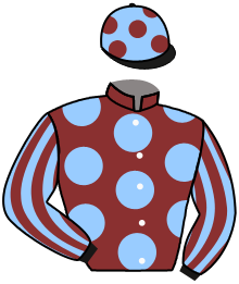 casaque portée par De Giles F. jockey du cheval de course GOLIATH D'AUNOU, information pmu ZETURF casaque portée par De Giles F. jockey du cheval de course GOLIATH D'AUNOU, information pmu ZETURF