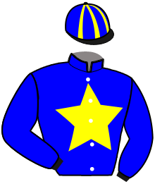 casaque portée par Guelpa L. jockey du cheval de course JOLI CHARMEUR, information pmu ZETURF