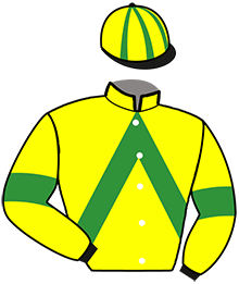 casaque portée par Treich Mlle S. jockey du cheval de course GAILLARDE QUERAY, information pmu ZETURF