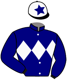 casaque portée par Masson A. jockey du cheval de course PEAKY D'ANS, information pmu ZETURF