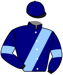 casaque portée par Andre A. jockey du cheval de course JOJO TOONS, information pmu ZETURF