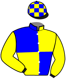 casaque portée par Roussin T. jockey du cheval de course JAMAICA D'OYSE, information pmu ZETURF