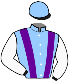 casaque portée par Cerisier J. jockey du cheval de course MERARU QUANDO, information pmu ZETURF