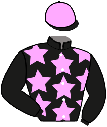 casaque portée par Desmigneux F. jockey du cheval de course MY SIMON, information pmu ZETURF
