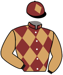 casaque portée par Defontaine Q. jockey du cheval de course KAOLAK, information pmu ZETURF