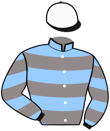 casaque portée par Chauvin J. jockey du cheval de course NAOS DE CHOC, information pmu ZETURF