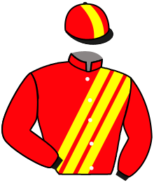 casaque portée par Boutin Hug. jockey du cheval de course PACHARAN, information pmu ZETURF