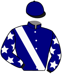 casaque portée par Thomas Ron. jockey du cheval de course WARAMINI, information pmu ZETURF