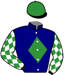 casaque portée par Massin Mlle A. jockey du cheval de course PREMIUM PASS, information pmu ZETURF