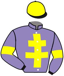 casaque portée par Demuro C. jockey du cheval de course FATIMAT, information pmu ZETURF