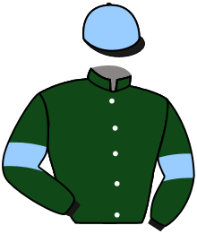casaque portée par Ryan Jam. jockey du cheval de course THUNDERBEAR, information pmu ZETURF