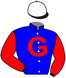 casaque portée par Godart Arn. jockey du cheval de course JURTIKALINE, information pmu ZETURF