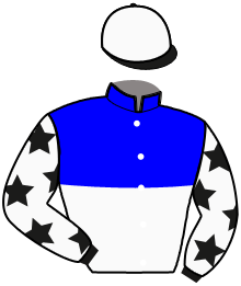 casaque portée par Van Den Putte Jr J. jockey du cheval de course JUMPER, information pmu ZETURF