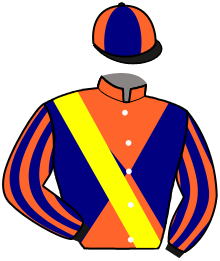 casaque portée par Breux S. jockey du cheval de course JAAMIR, information pmu ZETURF