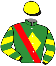 casaque portée par Riou C. jockey du cheval de course LA LATINA, information pmu ZETURF