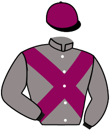 casaque portée par Grandin Mar. jockey du cheval de course SILVER SCHNOK, information pmu ZETURF