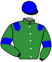 casaque portée par Goetz Lou. jockey du cheval de course KIERA MAGIC, information pmu ZETURF
