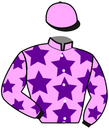 casaque portée par Corbineau F. jockey du cheval de course KUEEN KEP, information pmu ZETURF