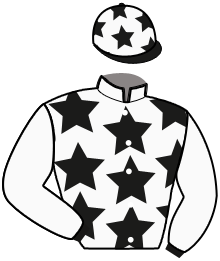 casaque portée par Marty F. jockey du cheval de course KATANGA DE BLARY, information pmu ZETURF