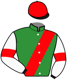 casaque portée par Laigron Ax. jockey du cheval de course LUIZANT, information pmu ZETURF
