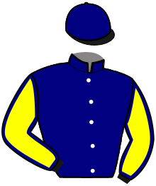 casaque portée par Ouvrie F. jockey du cheval de course NOSTALGIE CENE, information pmu ZETURF