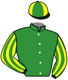 casaque portée par Collette A. jockey du cheval de course NOLITA LOMIG, information pmu ZETURF
