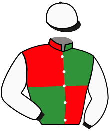 casaque portée par Moutard Jer. jockey du cheval de course MAYAMAR, information pmu ZETURF