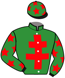 casaque portée par Koubiche Jér. jockey du cheval de course LITTLE DRAGON, information pmu ZETURF