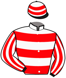 casaque portée par Baudouin L. jockey du cheval de course LUCKY LOVE, information pmu ZETURF