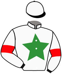 casaque portée par Merille C. jockey du cheval de course JAFAR D'ESCAR, information pmu ZETURF