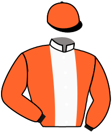 casaque portée par Cadel C. jockey du cheval de course CROUNER, information pmu ZETURF