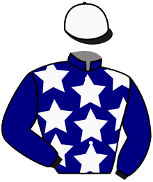 casaque portée par Werle A. jockey du cheval de course CHAI D'OEUVRE, information pmu ZETURF
