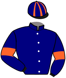 casaque portée par Cormy Martin jockey du cheval de course KALISTA TILOU, information pmu ZETURF