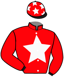 casaque portée par Stefano S. jockey du cheval de course KORRIGAN SIBEY, information pmu ZETURF