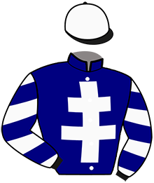 casaque portée par Verriere L. jockey du cheval de course KENNEDY JAMES, information pmu ZETURF